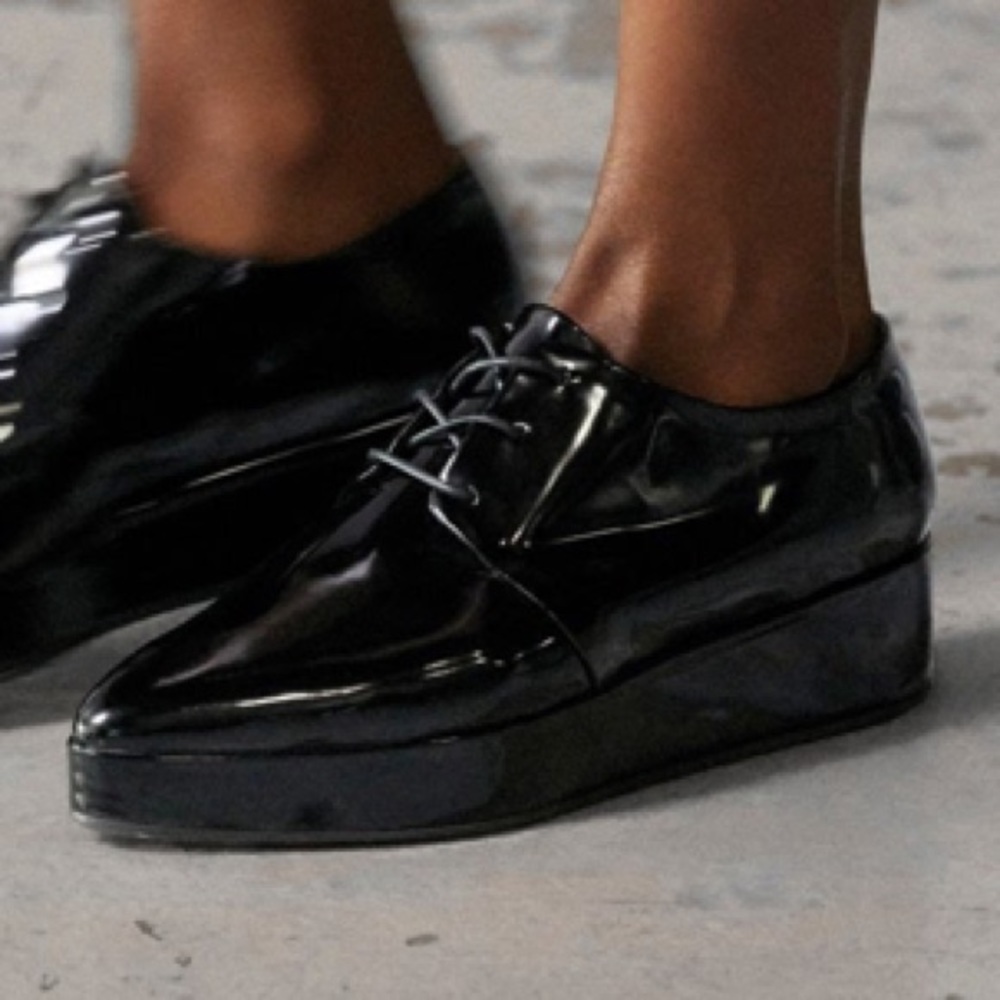 Karla Welch x Tamara Mellon Lace Up Platform Shoes